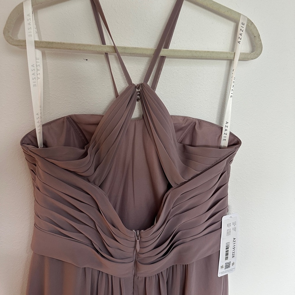 Azazie Spaghetti strap Dress in Dusk - Picture 3 of 8